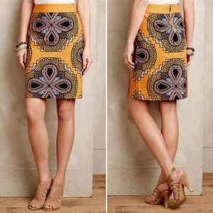 Anthropologie Maeve Clementina Pencil Skirt